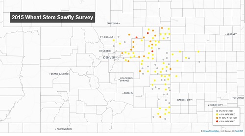 dist map for wheat stem sawfly